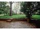 Spacious backyard offering a serene retreat with mature trees and well-maintained landscaping at 4144 Hideaway Dr, Tucker, GA 30084