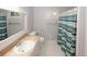 Bright bathroom featuring modern finishes and a classic design at 4144 Hideaway Dr, Tucker, GA 30084