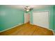 Comfortable bedroom with ample storage and hardwood floors at 4144 Hideaway Dr, Tucker, GA 30084