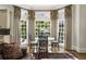 Cozy breakfast nook with large windows offering views of lush greenery and fills the space with natural light at 1386 Wesley Nw Cir, Atlanta, GA 30327