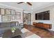 Inviting living room with hardwood floors, modern decor, and ample seating at 375 Banbury Xing, Alpharetta, GA 30009