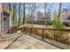 Expansive outdoor wooden back deck for entertaining or relaxing in your private backyard and natural sunlight at 2647 Brickell Sq, Atlanta, GA 30341