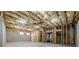 Unfinished basement with exposed insulation, framed walls, and concrete foundation at 2647 Brickell Sq, Atlanta, GA 30341