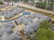 Aerial view showcasing the layout of the homes in this neighborhood near a road at , Acworth, GA 30101