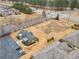 Aerial view of a modern single Gathering house, including yard, parking, and a nice landscape at , Acworth, GA 30101