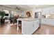 Spacious open-concept kitchen features granite countertops, stainless steel appliances, island with seating at , Acworth, GA 30101