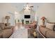 Inviting living room featuring vaulted ceilings, a fireplace, and comfortable seating at , Acworth, GA 30101