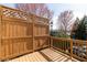 Wooden deck with wooden fence at 3032 Hartford Mill Pl, Duluth, GA 30097