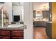 Bathroom with decorative backsplash and modern fixtures at 4230 Spur Look Xing, Douglasville, GA 30135