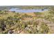 Aerial view of a lakeside community with lush greenery and homes nestled among the trees by the water's edge at 8078 Longleaf Dr, Villa Rica, GA 30180