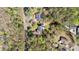 Aerial view of a charming home surrounded by lush greenery at 8078 Longleaf Dr, Villa Rica, GA 30180