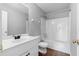 Bathroom showcasing a clean vanity and a shower with bathtub at 1710 Brandon Lee Sw Way, Marietta, GA 30008