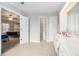 The bright bathroom leads into the main bedroom and also features a separate closet at 3550 Myrtlewood Chase Nw, Kennesaw, GA 30144