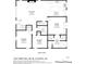 Floor plan of the main floor with kitchen, bedrooms, living/dining, and baths at 1784 Terry Mill Se Rd, Atlanta, GA 30316