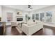 Inviting living room with a fireplace, natural light, and contemporary furnishings for relaxing and entertaining at 5960 Magnolia Rdg, Stone Mountain, GA 30087
