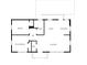 Layout of the primary bedroom, living room, kitchen and dining area at 1210 Beech St, Marietta, GA 30062