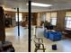 Large unfinished basement with wood-paneled walls and potential for customization at 217 Shields Rd, Stockbridge, GA 30281