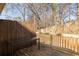 Outdoor wooden deck perfect for entertaining and relaxing at 1526 Stone Gate Se Ln, Atlanta, GA 30317