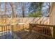 Outdoor wooden deck perfect for entertaining and relaxing at 1526 Stone Gate Se Ln, Atlanta, GA 30317