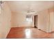 Bedroom with wood floors, closet, ceiling fan and natural light at 1728 Stonecliff Ct, Decatur, GA 30033