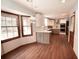 Bright dining room with bay window and hardwood floors at 1728 Stonecliff Ct, Decatur, GA 30033