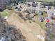 Aerial view of home backing onto a golf course at 49 Inverness Ct, Hiram, GA 30141