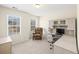 Bright office space with large desk hutch, chair and closet at 49 Inverness Ct, Hiram, GA 30141