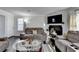 Living room featuring a fireplace and modern furniture that complements the sophisticated style at 4008 Bayside Cir, Atlanta, GA 30340