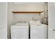 Bright laundry room with white washer and dryer at 1006 Walnut Dr, Lawrenceville, GA 30044