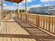 Wide outdoor deck with wood railing overlooking community street at 3628 Princeton Ave, Atlanta, GA 30337