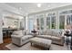 Cozy sitting room featuring neutral tones and a wall of windows providing natural light at 1811 Paces Ferry Se Ct, Smyrna, GA 30080