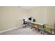 Simple home office area with a minimalist desk and a spare chair at 3323 Acorn Falls Dr, Marietta, GA 30062