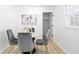 Chic dining area with modern table, chairs and gold accents at 4554 Mountain Creek Ne Dr, Roswell, GA 30075