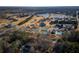 Community aerial view featuring a collection of tennis courts, a pool, and well-maintained residential properties at 490 Birkdale Dr, Fayetteville, GA 30215