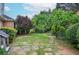 A large backyard with stone paver accents, mature trees and a lush lawn at 11385 Donnington Dr, Duluth, GA 30097