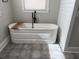 Modern bathroom with sleek bathtub at 23 Poplar St, Porterdale, GA 30014