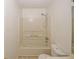 Functional bathroom featuring a bathtub with shower and standard fixtures at 4161 Windermere Dr, Lithonia, GA 30038