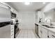 Charming kitchen featuring white cabinets and stainless steel appliances at 402 Bainbridge Dr, Atlanta, GA 30327