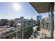 Relax on this expansive balcony with comfortable seating, offering breathtaking views of the city skyline at 1080 Peachtree Ne St # 2011, Atlanta, GA 30309