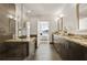 Bathroom featuring granite countertops and a glass-enclosed shower at 1080 Peachtree Ne St # 2011, Atlanta, GA 30309