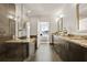 Bathroom boasts a luxurious design, showcasing double vanity, walk-in shower, and large bathtub at 1080 Peachtree Ne St # 2011, Atlanta, GA 30309