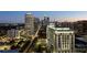 Stunning night view capturing the beautiful downtown city skyline, including iconic buildings at 1080 Peachtree Ne St # 2011, Atlanta, GA 30309