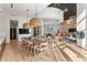 Elegant clubhouse with communal table, stylish lighting, and cozy seating areas at 1080 Peachtree Ne St # 2011, Atlanta, GA 30309