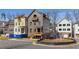 View of new construction exteriors with craftsman architecture, front lawns, and street views at 115 Alcovy Ter, Alpharetta, GA 30009