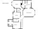 Second floor plan highlighting the bedroom layout, including a primary suite with a walk-in closet at 1654 Summersweet Ln, Dacula, GA 30019