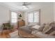 Staged bedroom with hardwood floors, soft lighting, and neutral decor at 430 Lindbergh Ne Dr # A1, Atlanta, GA 30305