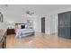 Spacious main bedroom features hardwood floors, natural light, and two closets at 935 Tiber Cir, Alpharetta, GA 30022