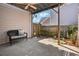 Outdoor patio featuring an open pergola with a ceiling fan and bench at 4010 Arborwood Ln, Tucker, GA 30084