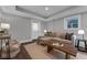 Comfortable finished basement includes a cozy seating area and stylish furnishings at 1464 Sagamore Ne Dr, Atlanta, GA 30345