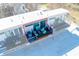 Aerial view of a private balcony featuring outdoor seating and a relaxing space, offering an urban retreat at 400 Village Ne Pkwy # 114, Atlanta, GA 30306